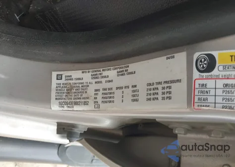 2008 Chevrolet Colorado Lt from USA, damaged, VIN 1GCDS43E988211852